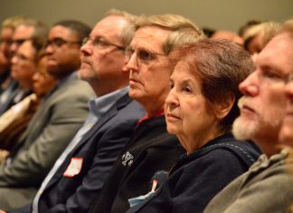 Future of 710 Freeway ‘Stublands’ | City of Pasadena Discusses Opportunities and Possibilities PHOTO: Eric Fabbro | SouthPasadenan.com News | Residents from Pasadena and neighboring communities, including South Pasadena, attended a meeting discussing the future of the 710 Freeway 'stublands'. Among those who were present were City Council member, Dr. Richard Schneider and resident, Joanne Nuckols