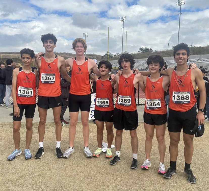 PHOTO: provided by SPHS Cross Country | The South Pasadenan | SPHS Boys Cross Country team at the CIF-SS Finals.
