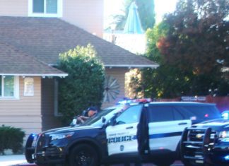 PHOTO: Henk Friezer | The South Pasadenan | SPPD make arrest of car theft suspect.