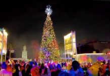 DTLA | Lighting of 50-ft Christmas Tree and Winter Wonderland at Jerry Moss Plaza