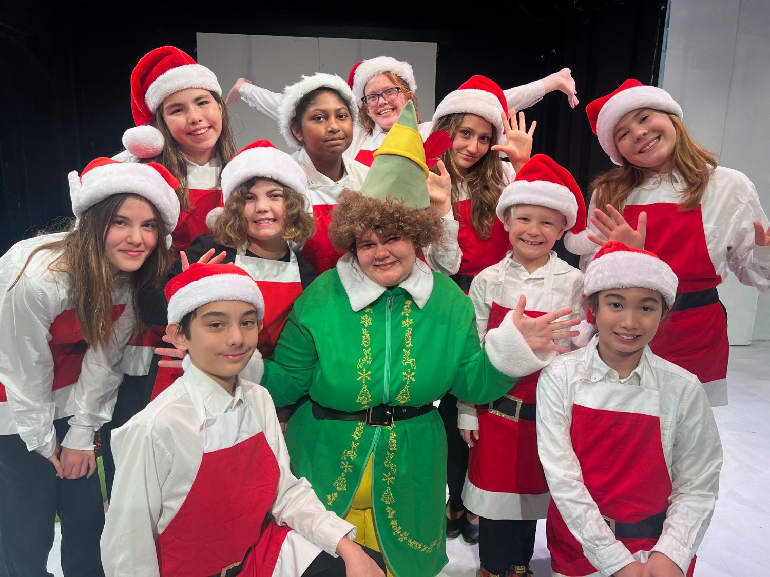 PHOTO: provided by YST | The South Pasadenan | The cast of Elf Jr. at Young Stars Theatre.