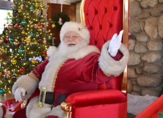 PHOTO: Alisa Hayashida | The South Pasadenan | Santa Clause visits South Pasadena for the city's annual Breakfast with Santa on December 9, 2023.