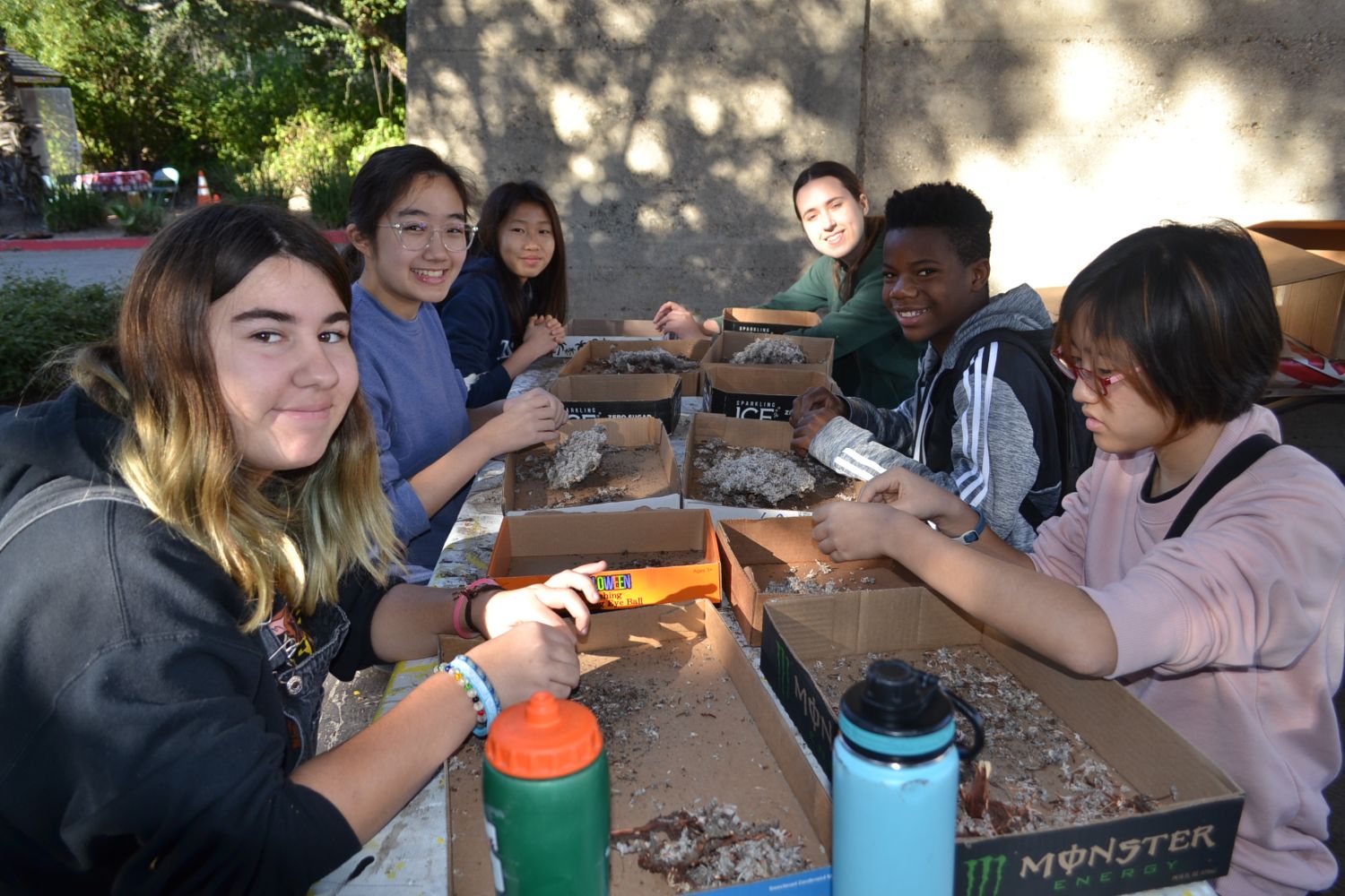 PHOTO: Alisa Hayashida | The South Pasadenan | Volunteers working on the South Pasadena Rose Parade Float, Boogie Fever, for the 2024 Rose Parade that will be held January 1, 2024.