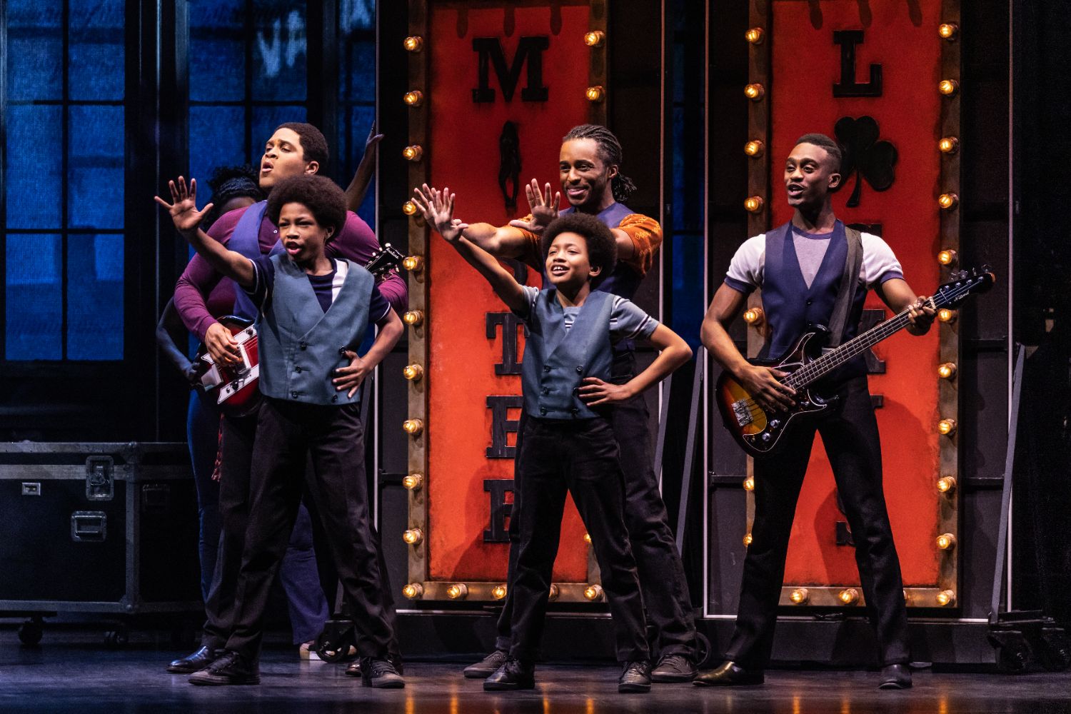 | The South Pasadenan | South Pasadena News PHOTO: Matthew Murphy | The South Pasadenan | Jaylen Lyndon Hunter as Little Marlon, Ethan Joseph as Little Michael, and the cat of MJ The Musical national tour.