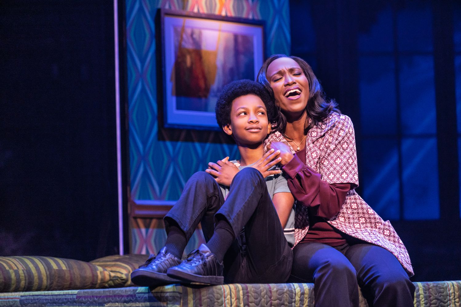 | The South Pasadenan | South Pasadena News PHOTO: Matthew Murphy | The South Pasadenan | Josiah Benson as Little Michael and Anastasia Talley as Katherine Jackson in the MJ The Musical first national tour.