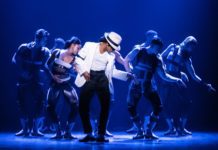 PHOTO: Matthew Murphy | The South Pasadenan | Roman Banks as Michael Jackson and the cast of MJ The Musical national tour.