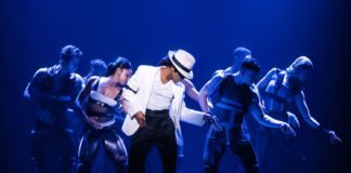 PHOTO: Matthew Murphy | The South Pasadenan | Roman Banks as Michael Jackson and the cast of MJ The Musical national tour.