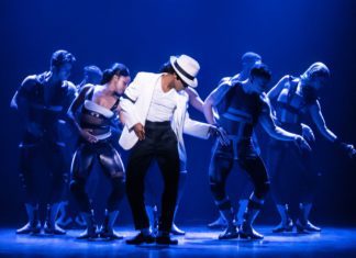 PHOTO: Matthew Murphy | The South Pasadenan | Roman Banks as Michael Jackson and the cast of MJ The Musical national tour.