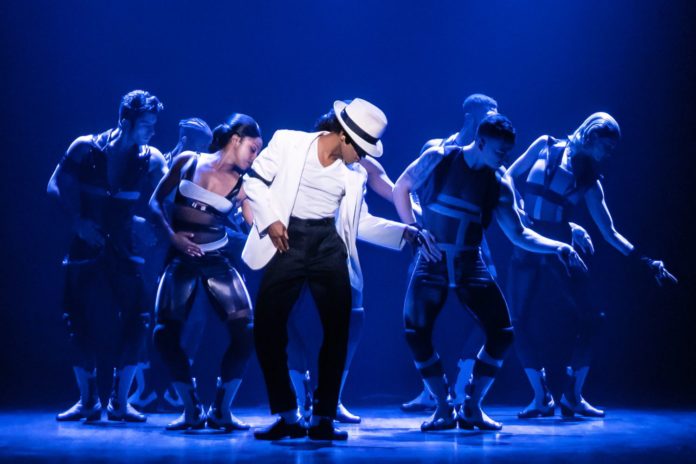 PHOTO: Matthew Murphy | The South Pasadenan | Roman Banks as Michael Jackson and the cast of MJ The Musical national tour.