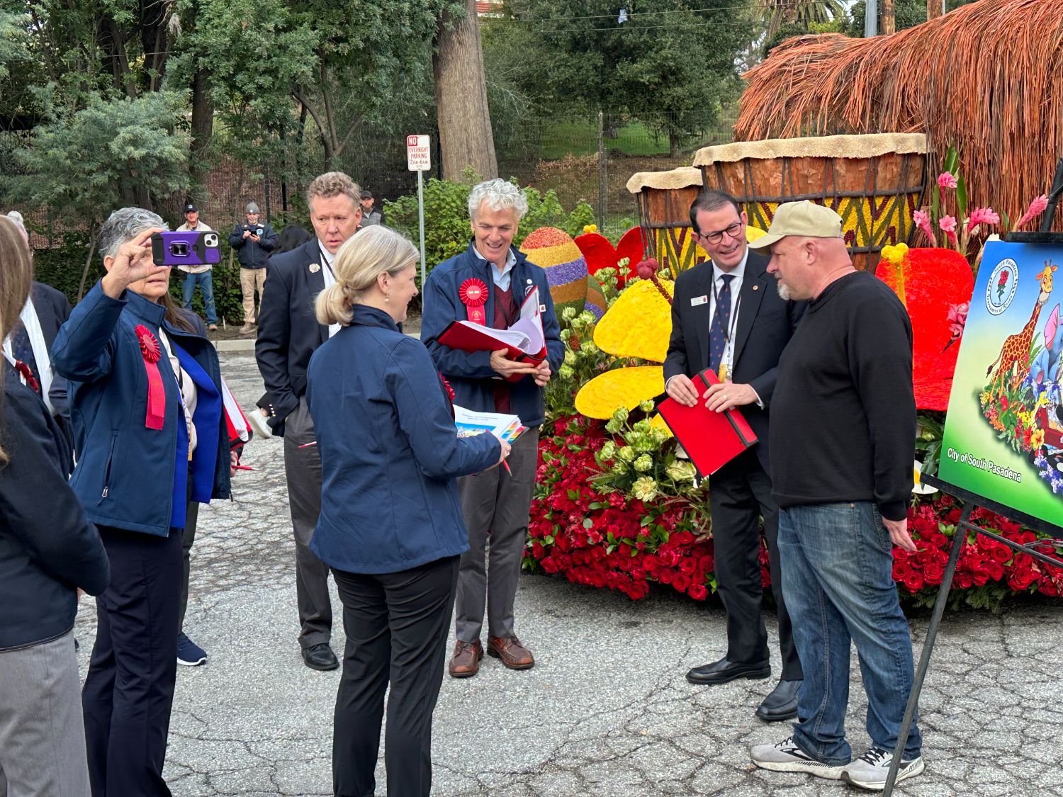 PHOTO: Bill Glazier | The South Pasadenan | South Pasadena Tournament of Roses 2024 float at the Tournament of Roses final judging on December 31, 2023.