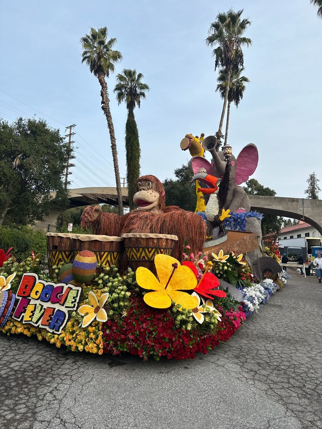 PHOTO: Bill Glazier | The South Pasadenan | South Pasadena Tournament of Roses 2024 float at the Tournament of Roses final judging on December 31, 2023.