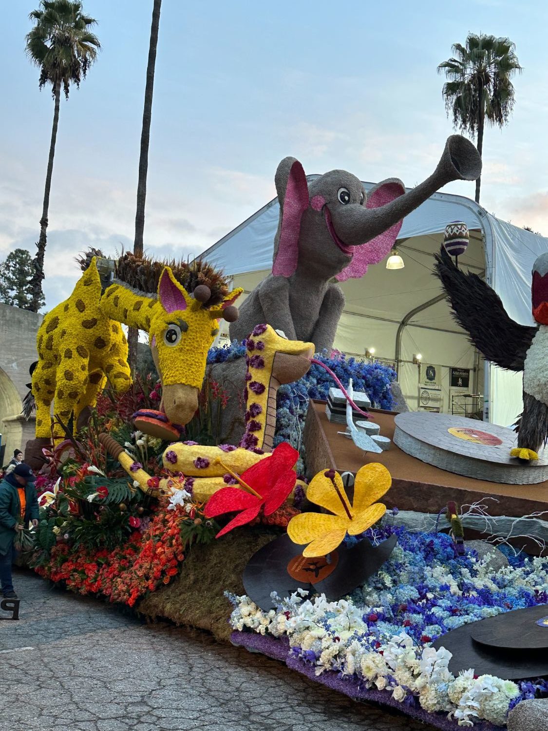 PHOTO: Bill Glazier | The South Pasadenan | South Pasadena Tournament of Roses 2024 float at the Tournament of Roses final judging on December 31, 2023.