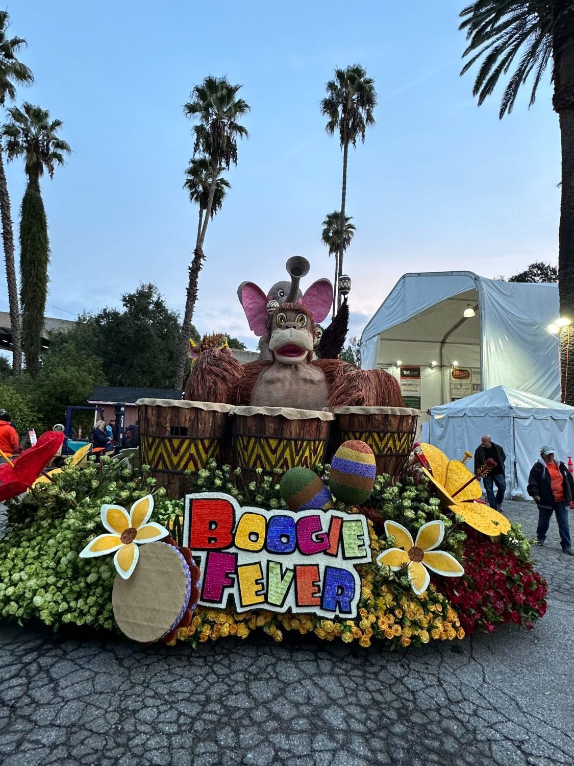 PHOTO: Bill Glazier | The South Pasadenan | South Pasadena Tournament of Roses 2024 float at the Tournament of Roses final judging on December 31, 2023.