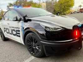 PHOTO: SPPD | The South Pasadenan | Tesla Police Car