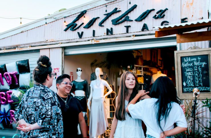 Hotbox Vintage’s New Arrivals | Welcome to LA Autumn Part 1: The Era of ‘Hot Fall’ PHOTO: Hotbox Vintage on Mission Street 'in the back warehouse' | South Pasadena News | ARTS CRAWL SATURDAY "How Bizarre, How Bazaar" Shopping event