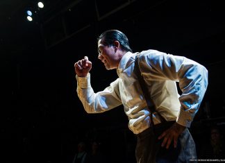 Ryun Yu plays American Hero Gordon Hirabayashi in Hold These Truths at Pasadena Playhouse