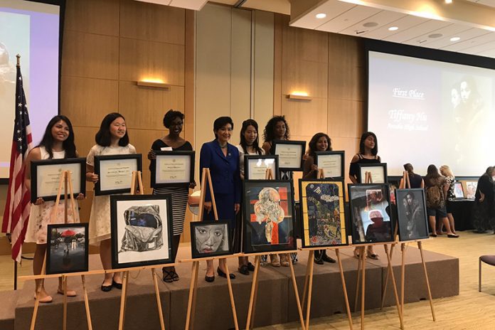 south-pasadenan-06-08-17-SPHS-Artists-Take-Prizes-at-Judy-Chus-2017-congressional-art-competition-1
