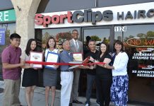 Sport Clips Celebrates One Year Anniversary with Ribbon Cutting