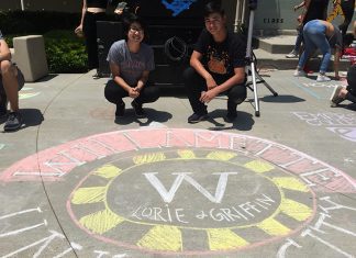 Seniors Display Their Colors at SPHS Chalk Day