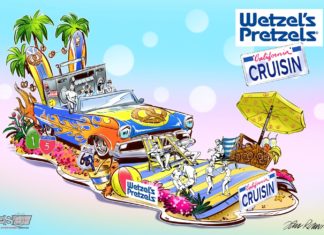 Rose Parade 2022 | Wetzel’s Pretzels Cruisin’ into 2022